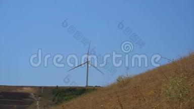 格鲁吉亚能源生产----清洁和可再生能源领域的工作风车